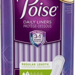 Poise Fresh Protection Female Incontinent Pad Regular Length 7.5" Length 19305, Light, 78 Ct