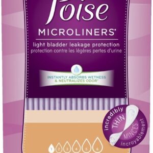 Poise Microliners, Long Length - Lightest Absorbency, 50 Count